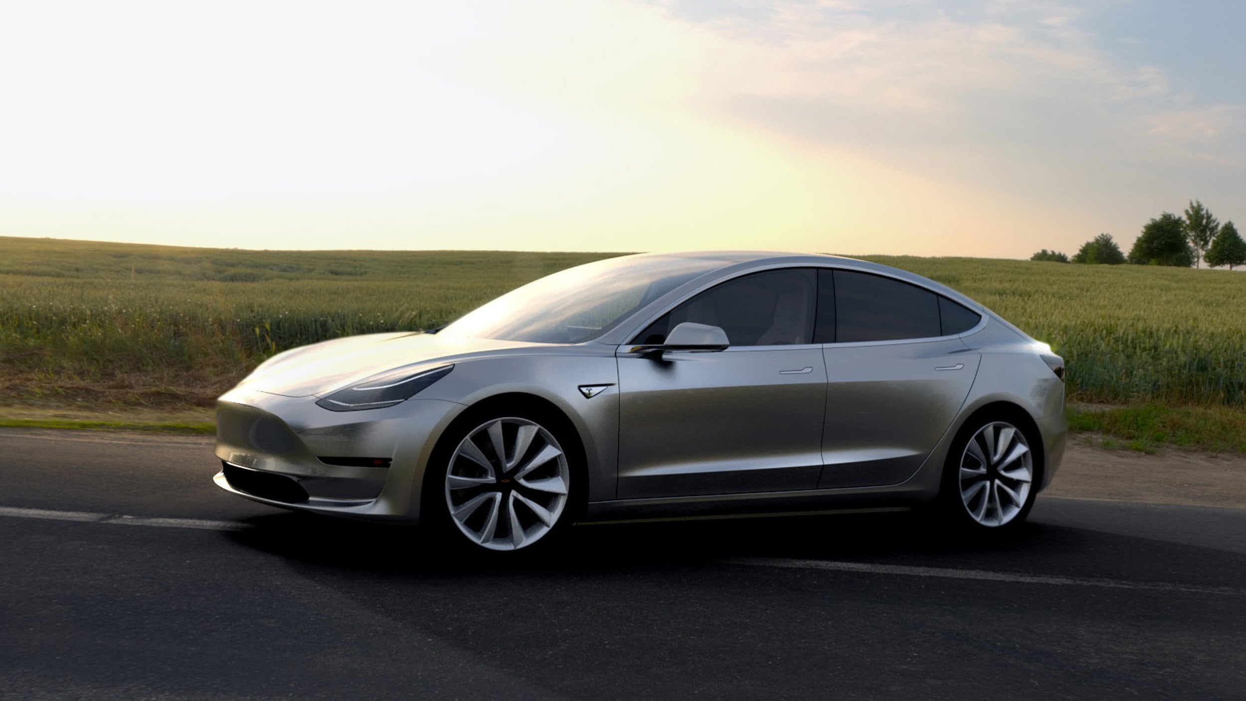 Tesla Model 3 (From AutoGuide)