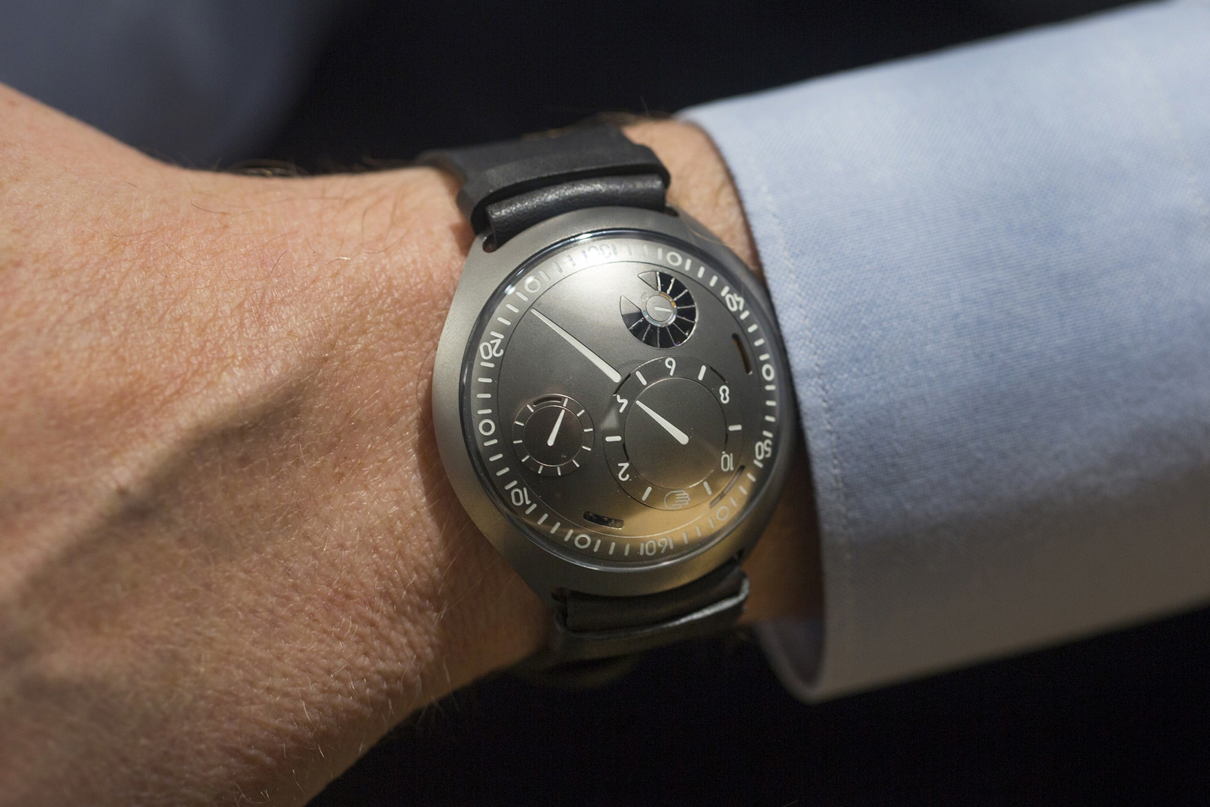 Image from Hodinkee's website The Ressence Type 2 e-Crown Concept (From Hodinkee)