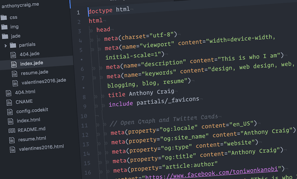 Atom with Operator Mono SSm typeface Atom + Operator = ❤️