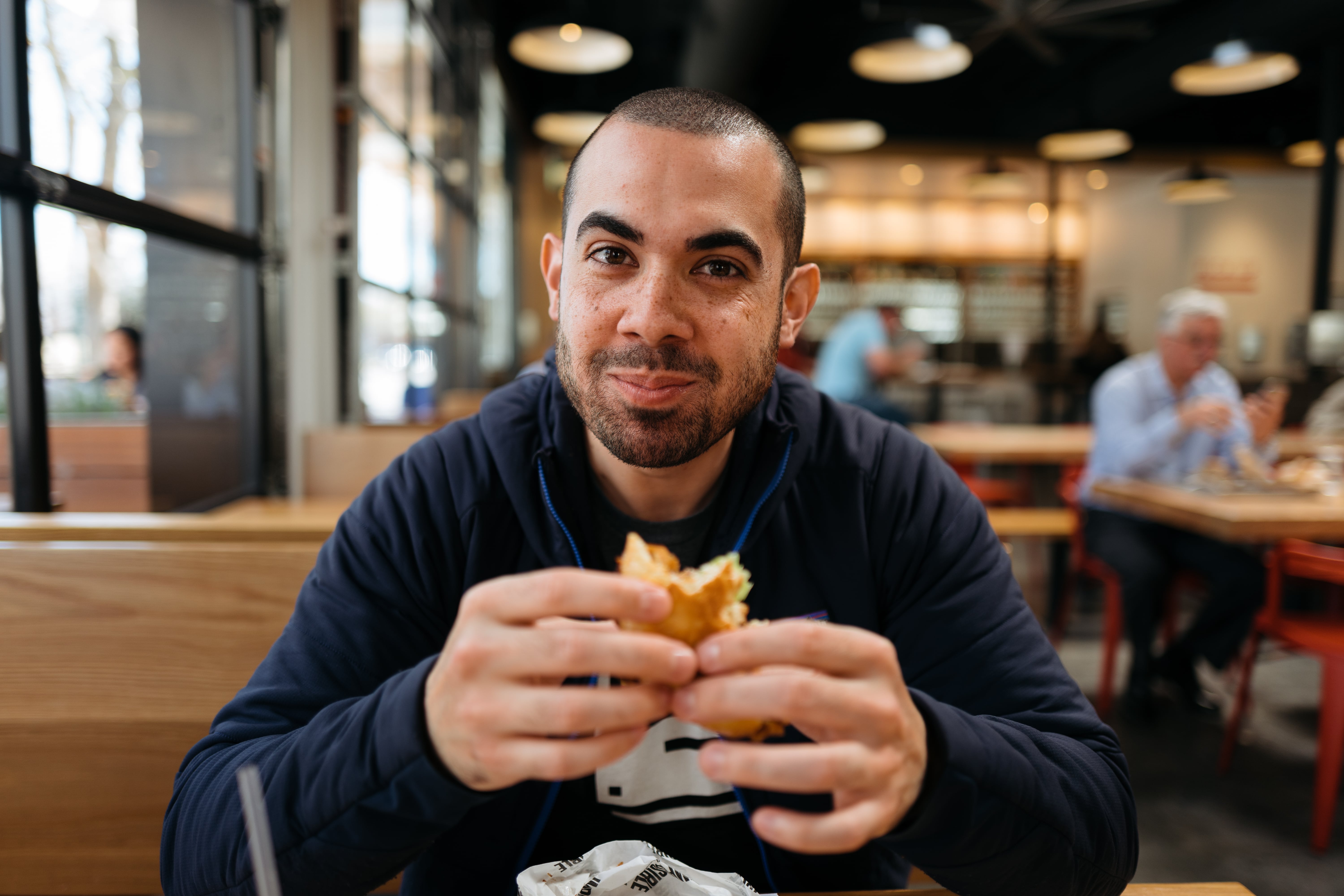 Picture of me happy having made the choice to eat here today
